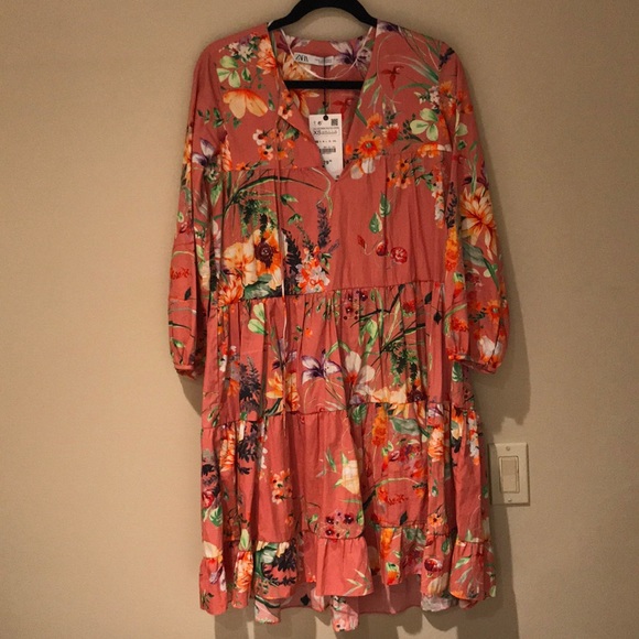 Zara Floral Print Dress - Picture 7 of 7